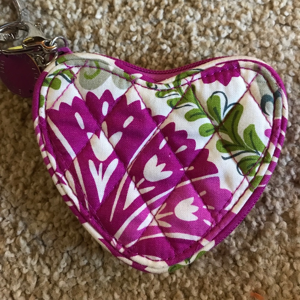 Vera Bradley heart key chain
