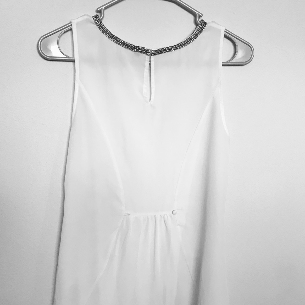 White formal top