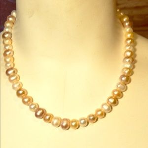 Cultured multi- color pearl necklace!