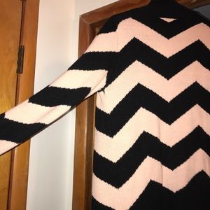 Chevron cardigan sweater