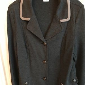 Cabi Grey Crew Ponte Blazer