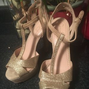Gold Jessica Simpson Heels