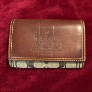 Authentic Coach signature wallet