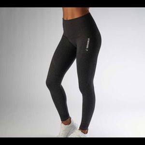 Black Marl Full Length Seamless Gymshark Leggings