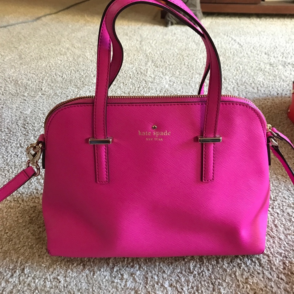 Lipstick pink kate spade bag