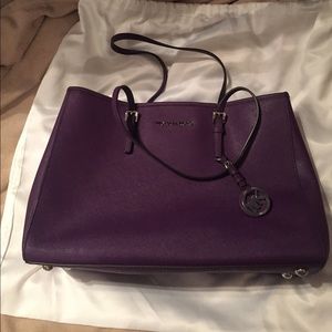 Michael Kors travel medium leather top-zip tote