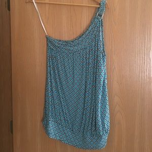 (Used) New York & Company One Shoulder Top (Used) New York & Company One Shoulder Top