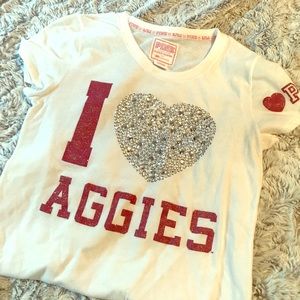 Victoria’s Secret I LOVE AGGIES t shirt
