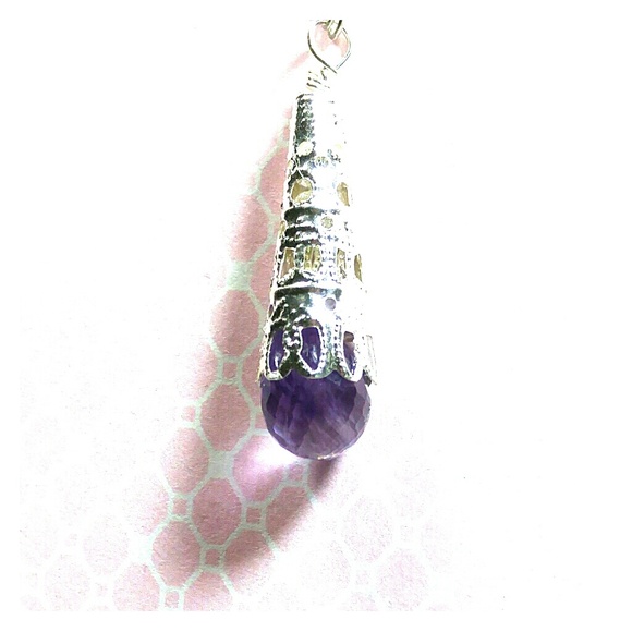 #0145 Bicolor Amethyst Pendant - Picture 2 of 2