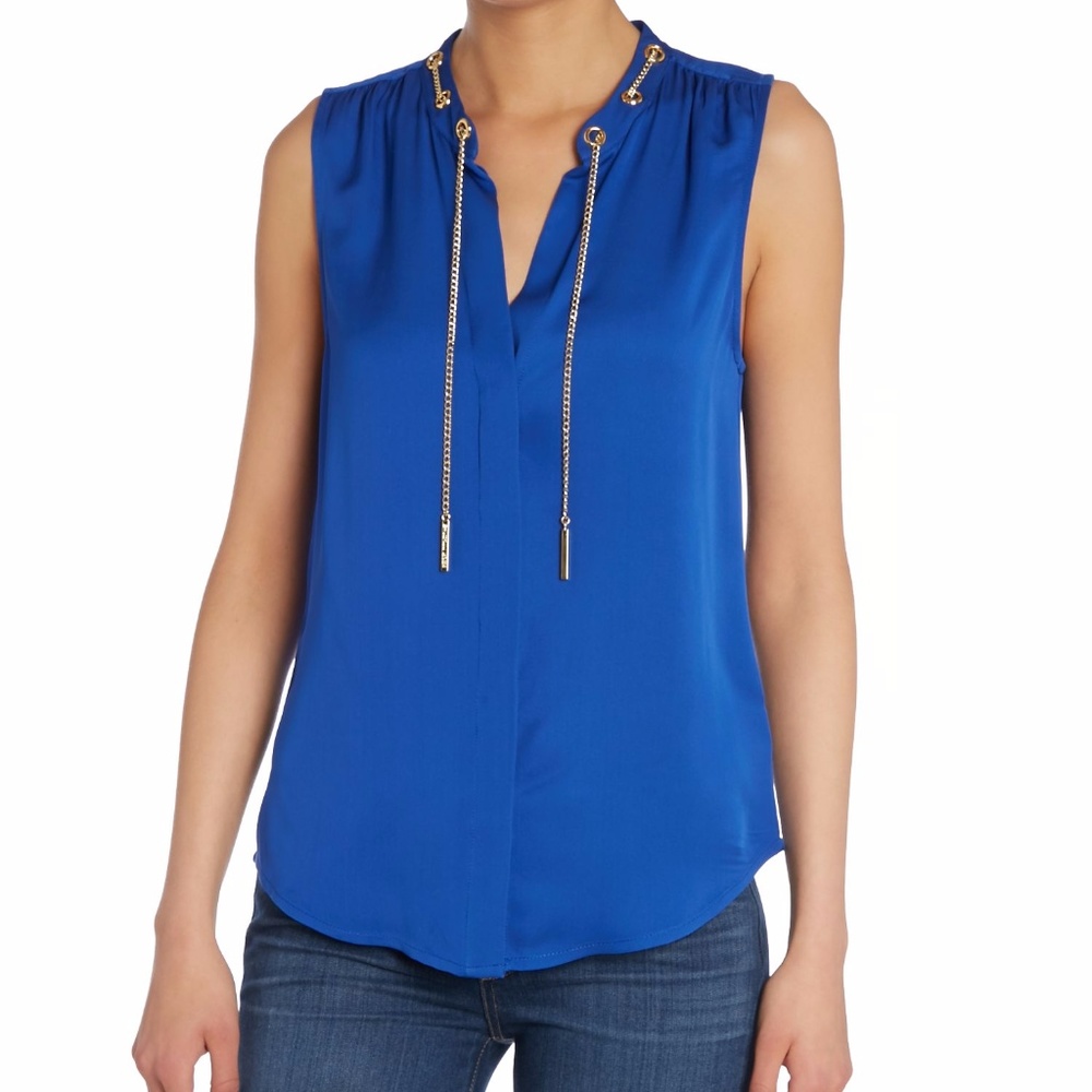 Michael Kors Chain-laced Sleeveless Top
