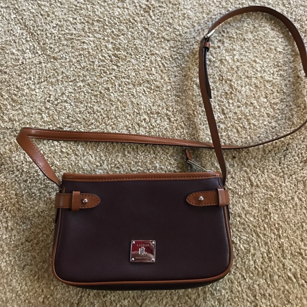 Brand new maroon Ralph Lauren satchel
