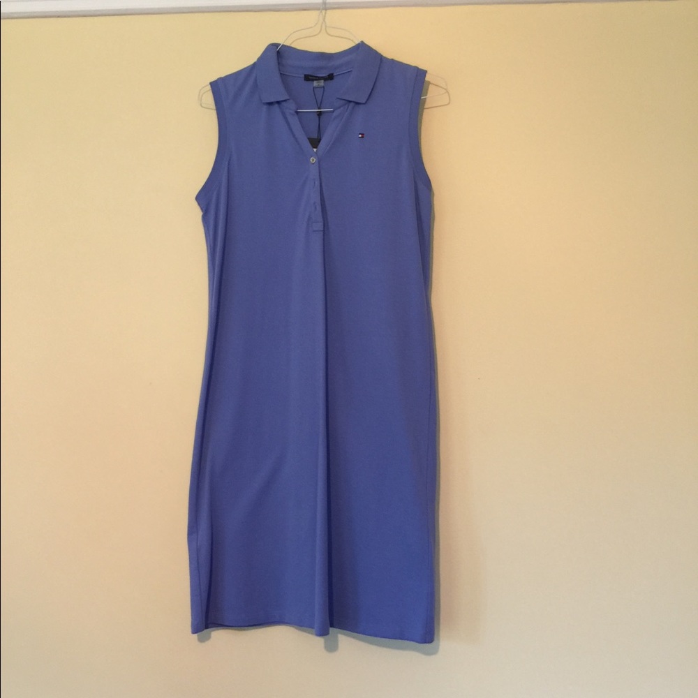 Tommy Hilfiger - blue sleeveless dress