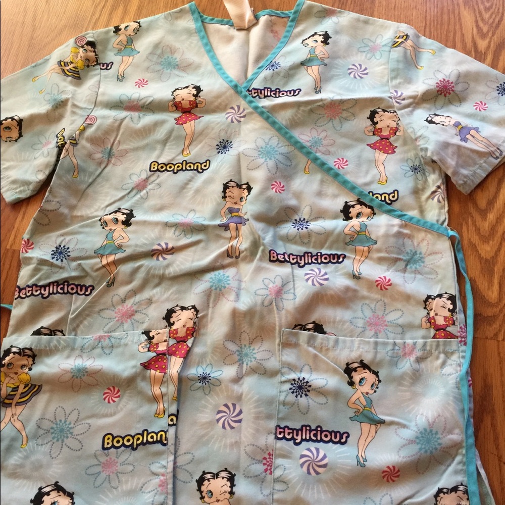 Betty Boop Scrub Top