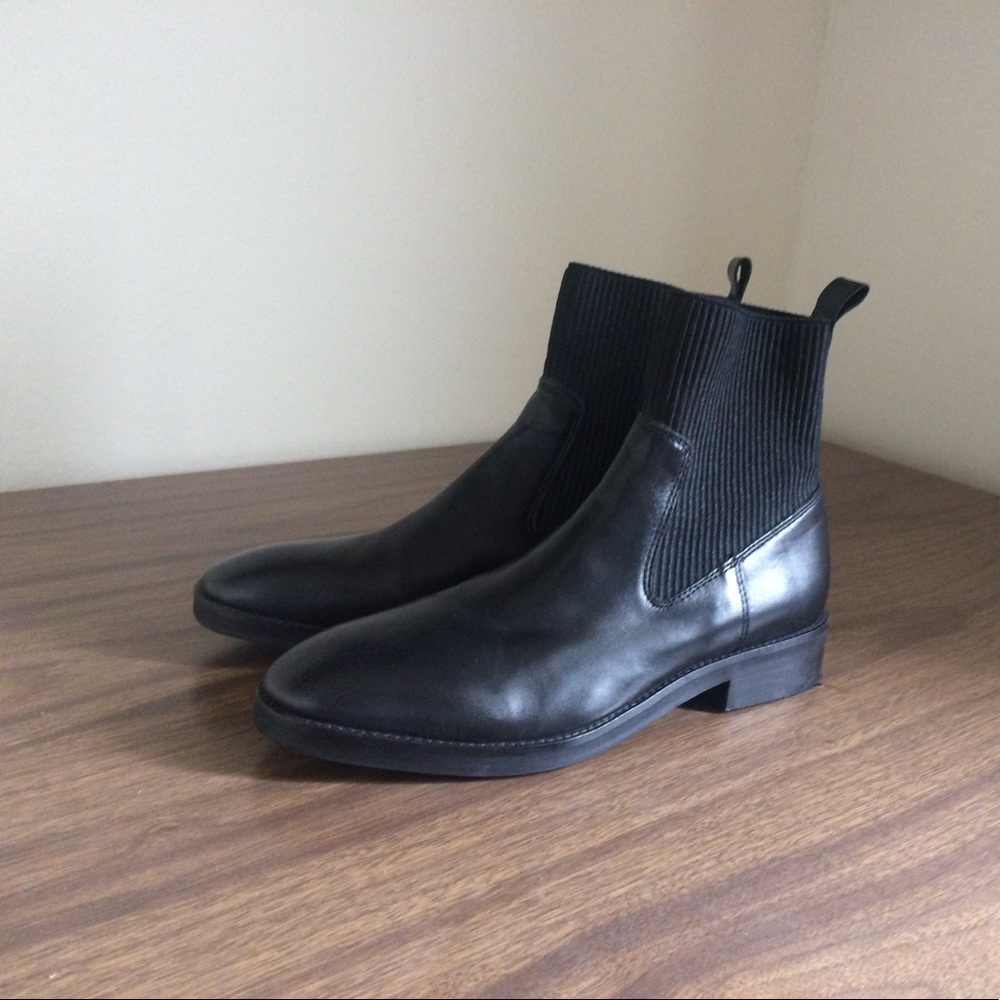 Topshop leather Chelsea boots