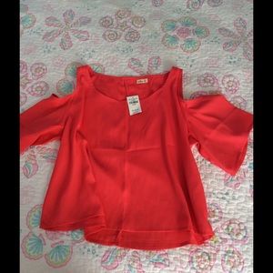 Hollister cold shoulder top Hollister cold shoulder top