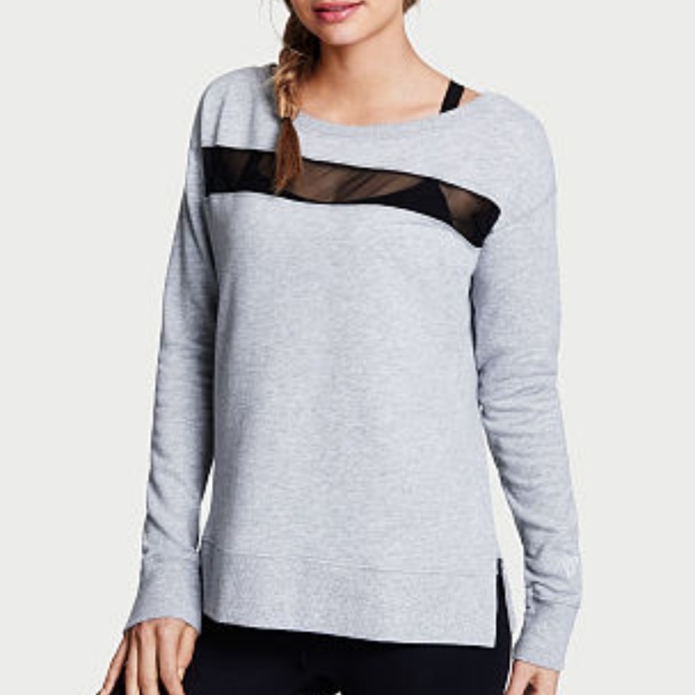 Victoria Sport mesh insert sweater