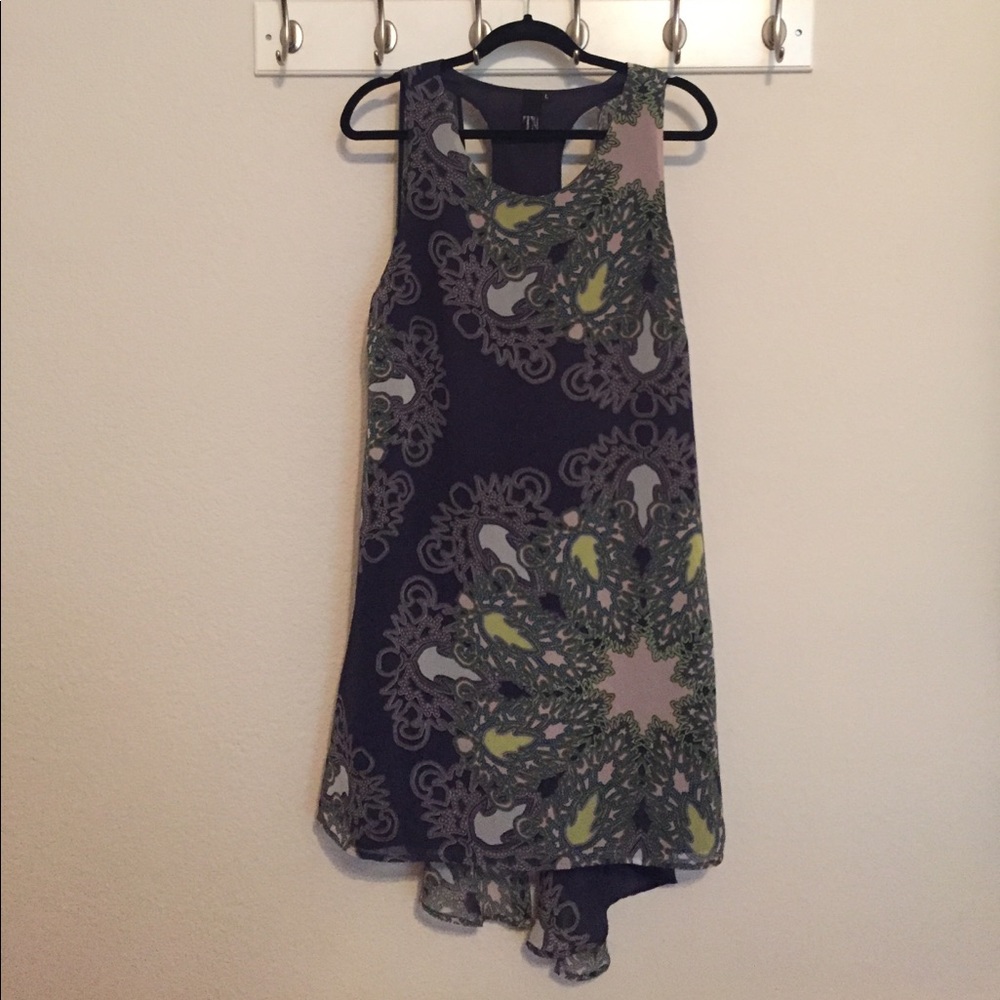 Anthropologie chiffon shift dress