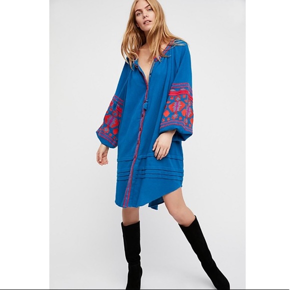 Free People In The Clear Embroidered Maxi - Picture 3 of 4