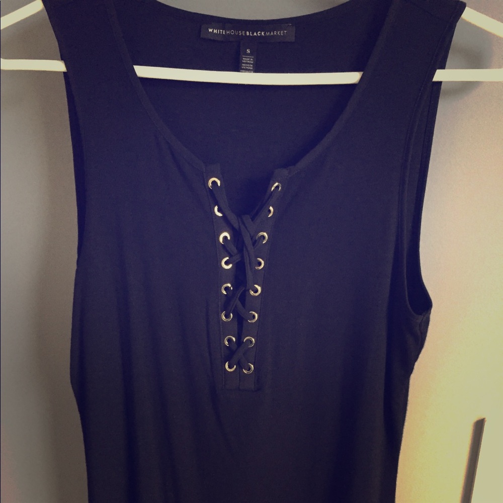 NWOT! WHBM never worn! Black dress up down tank!