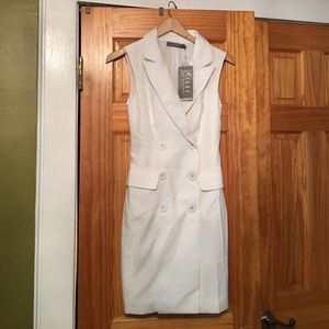 White blazer dress