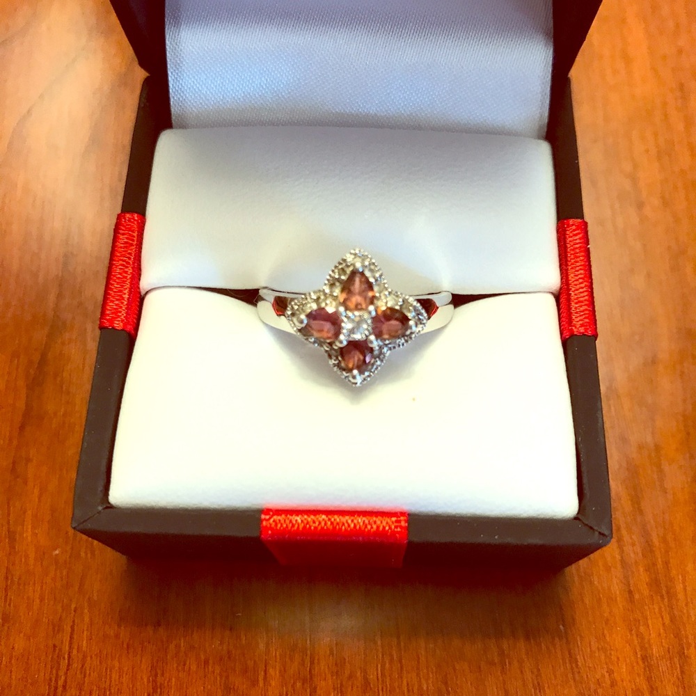 Pink sapphire ring