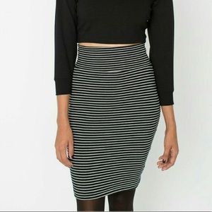 American apparel interlock pencil skirt sz L