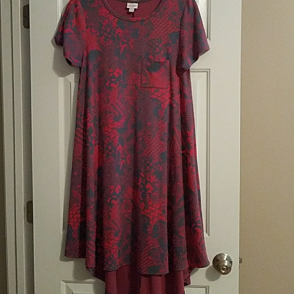Lularoe pink and gray Carly