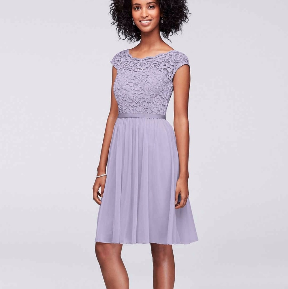 Lilac David's Bridal Bridesmaid Dress