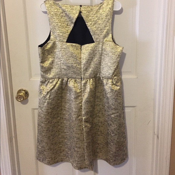 Kensie Cutout Metallic Gold and Black Dress - Picture 5 of 5
