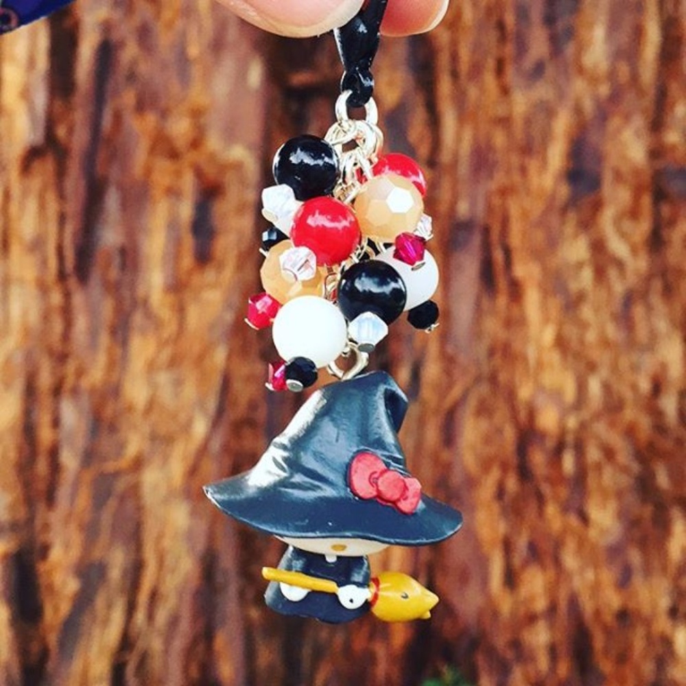 Hello Kitty Monsters Witch Fob