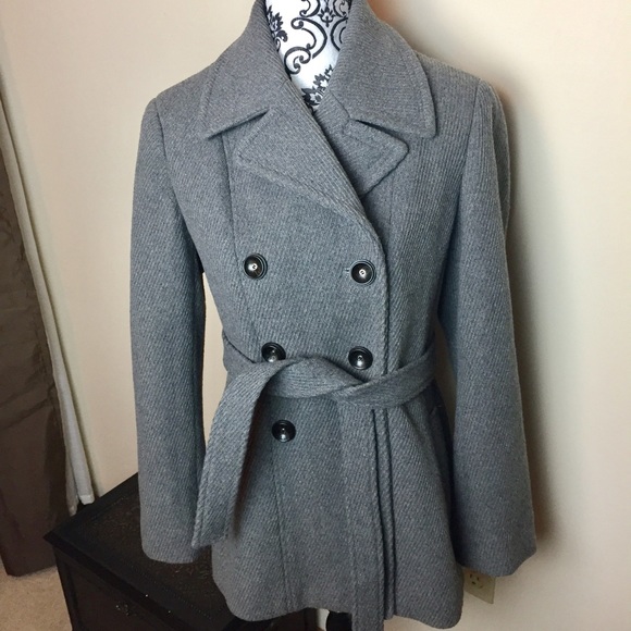 calvin klein petite wool coat