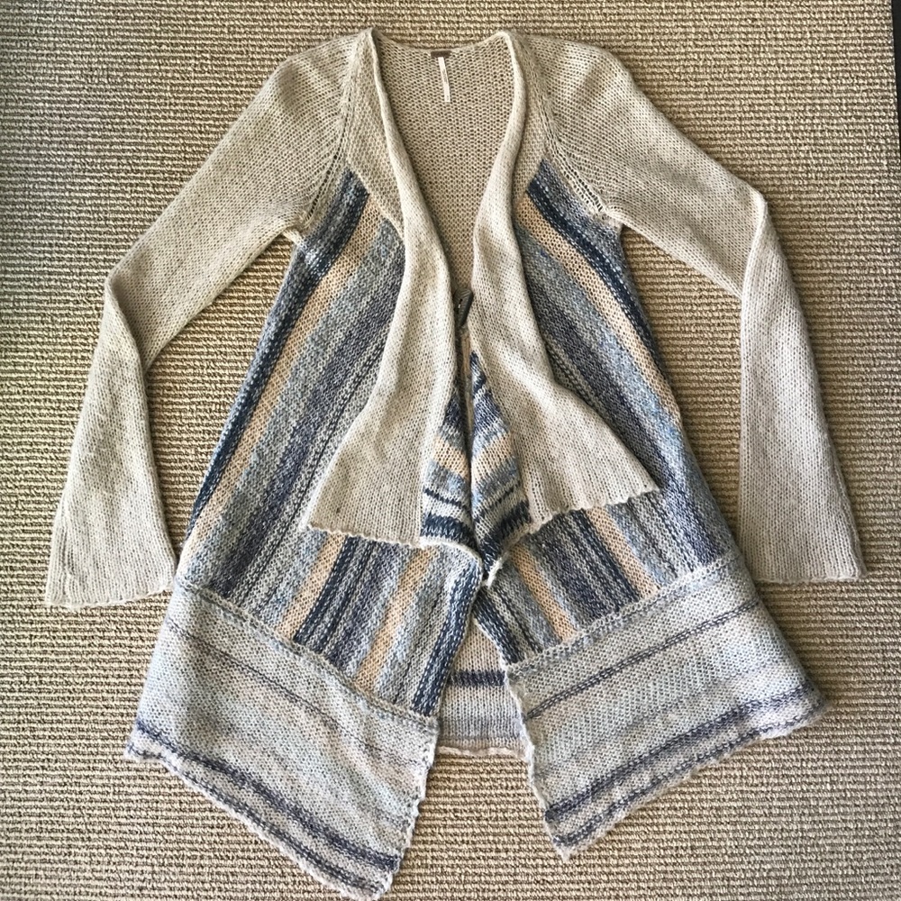 Free People Long Flowy Cardigan