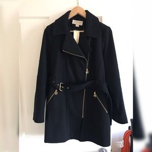Michael Kors Asymmetrical belted walker Coat