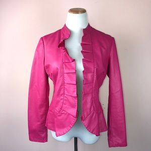 INC Jacket Size Medium Pink Faux Leather INC Jacket Size Medium Pink Faux Leather