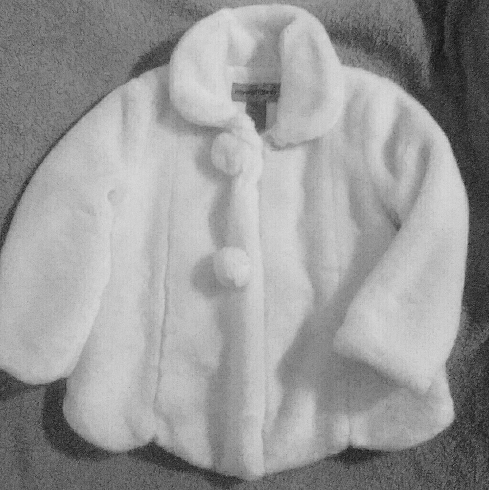 Plush Faux Fur Dress Coat