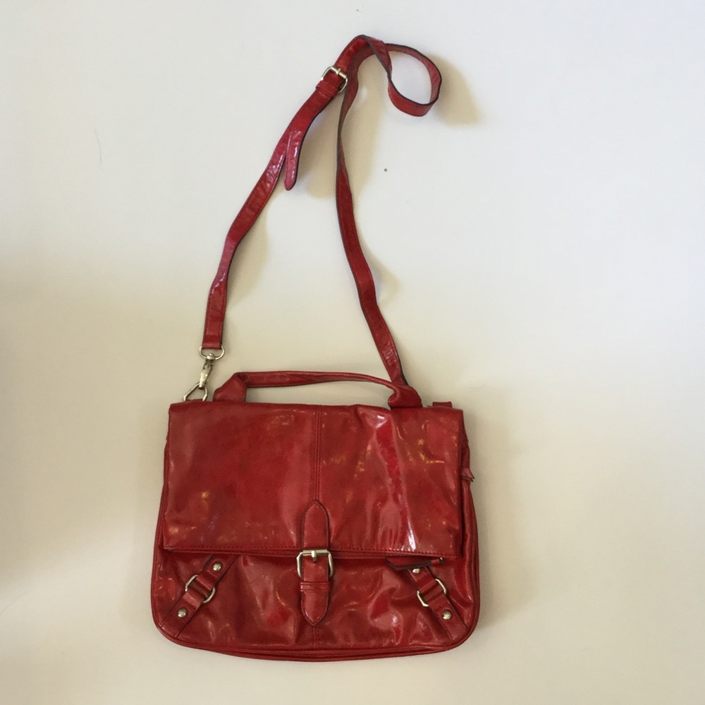 new york & company red crossbody bag