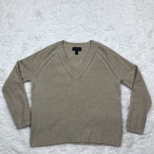 J. Crew Italian Cashmere Mixed Stitch Sweater