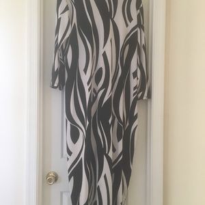 Rebdolls zebra print bodycon dress.