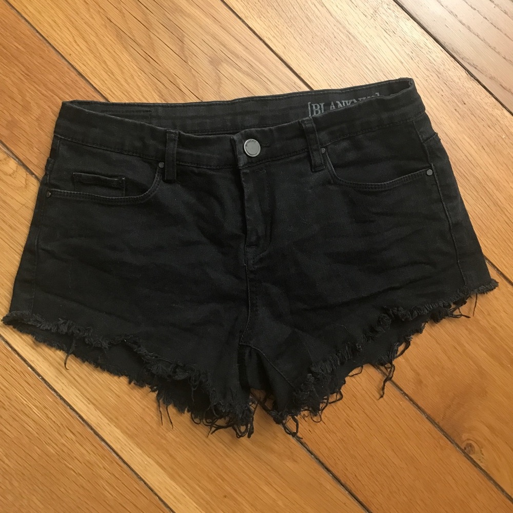 Blank NYC black jean shorts