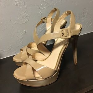 Nude Strappy Pumps