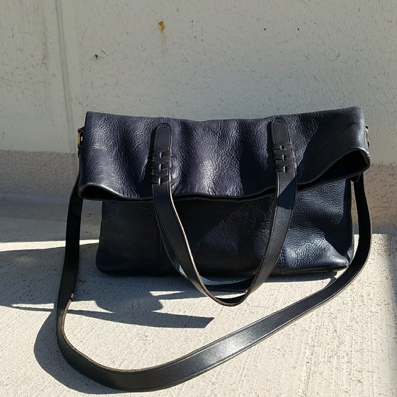 🔶SOLD🔶 Madewell Dylan Convertible Tote Bag, Navy - Picture 3 of 8