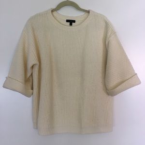 Ivory, oversized boxy J.Crew sweater