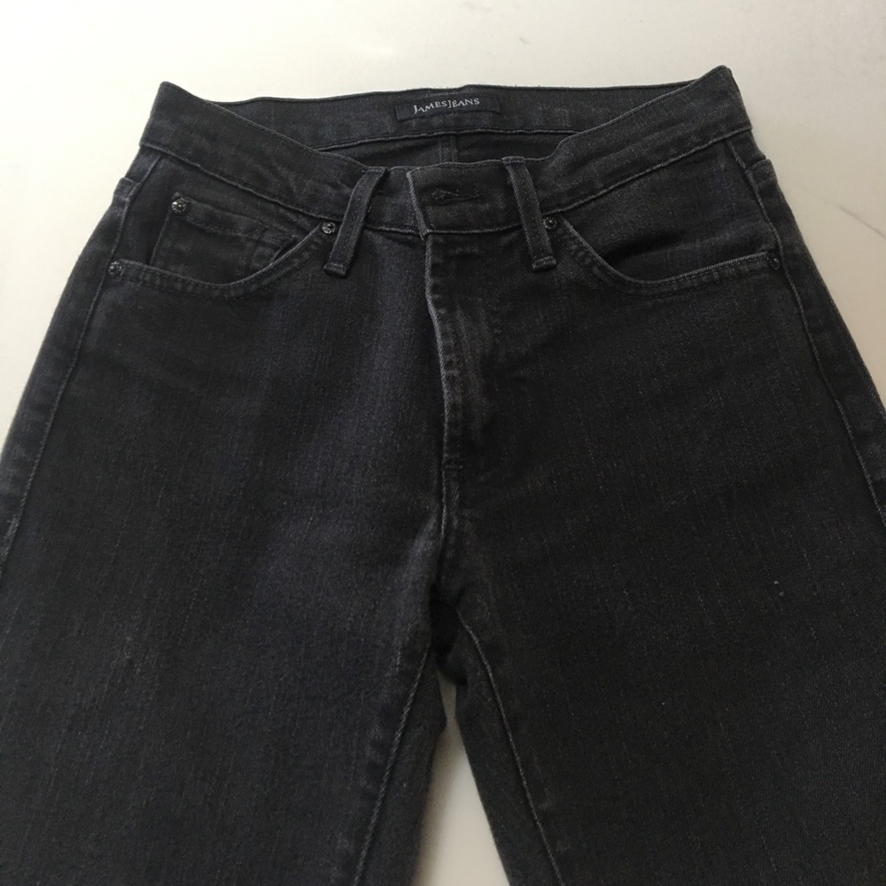 James jeans Straight leg slim fit black jeans