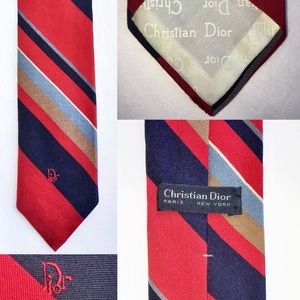 Christian Dior Striped Tie