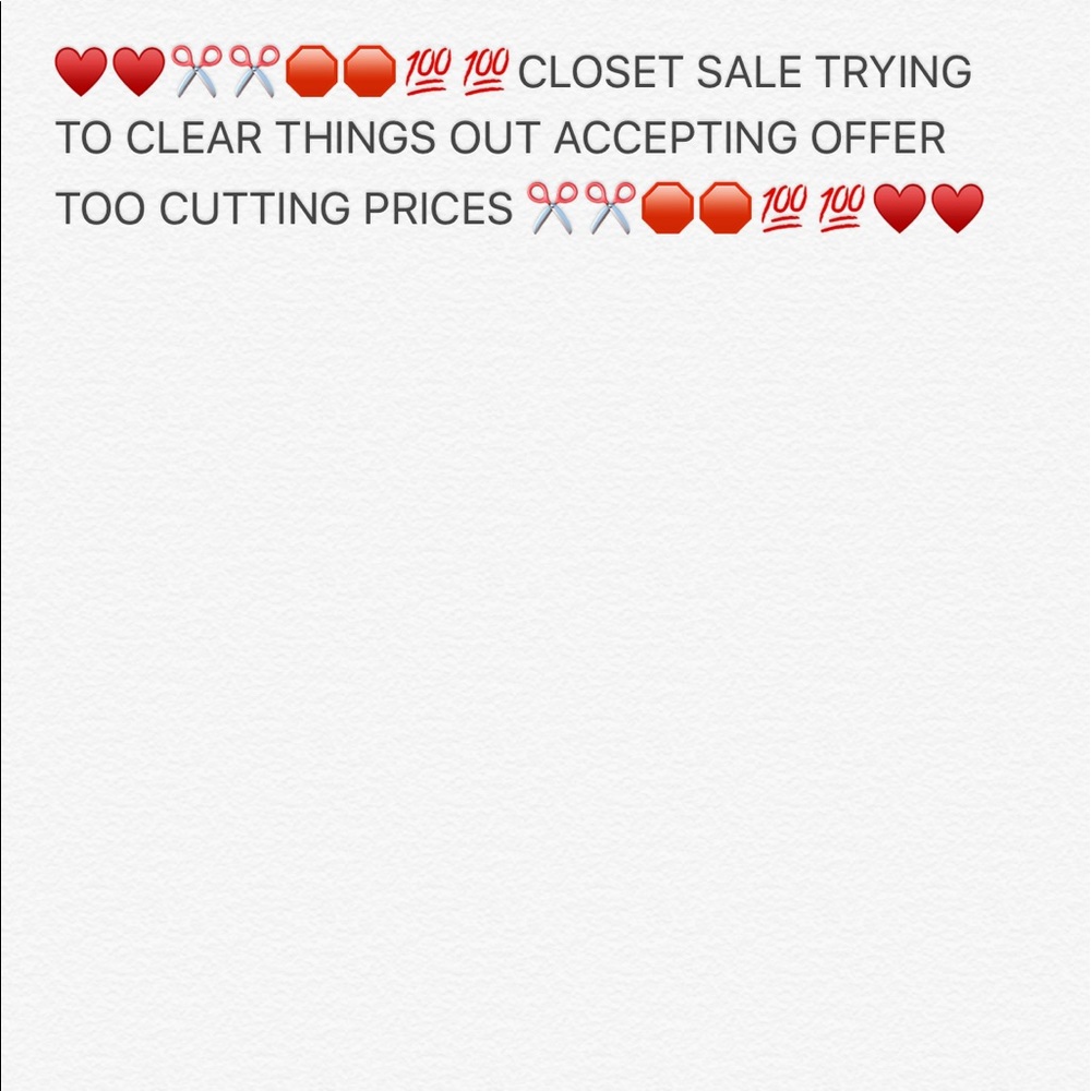 Closet sale prices just ✂️✂️ check out my closet