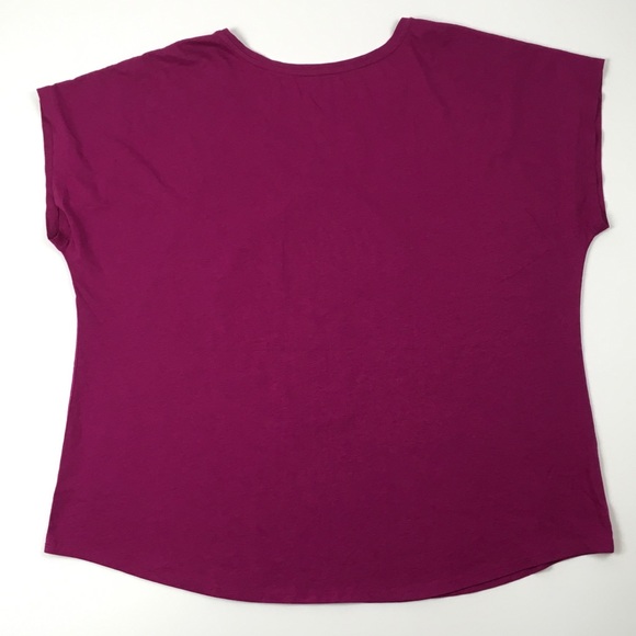 NWOT Lane Bryant Magenta Tee 22/24 - Picture 5 of 5