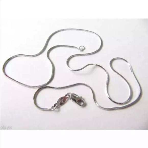 Platinum 950 Snake Chain Necklace w/lobster clasp - Picture 1 of 7