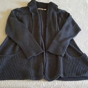 Dark Gray Plus Cardigan