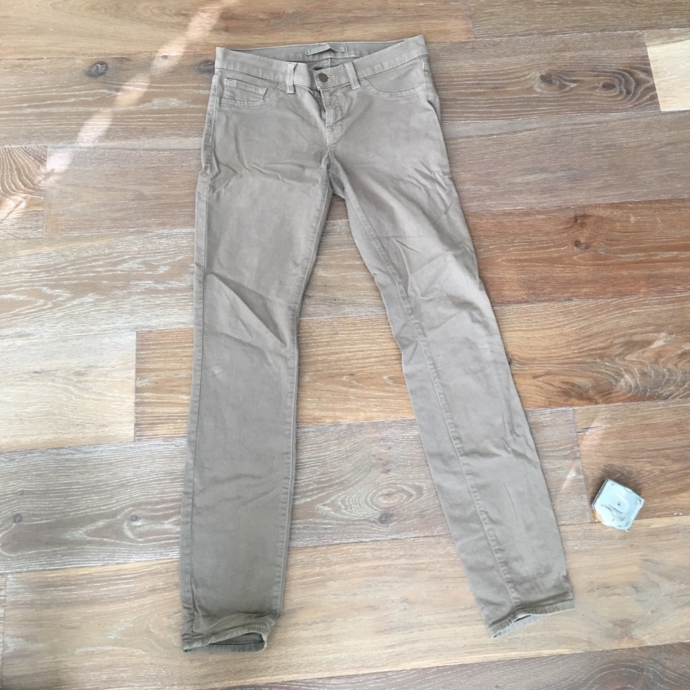 J Brand tan skinny denims. From intermix 27