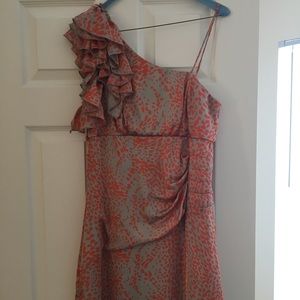 Satin semi formal dress